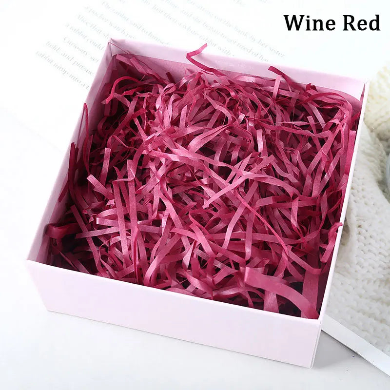 100g Colorful Raffia Shredded Paper Candy Boxes DIY Gift Box Filling Material Tissue Party Gift Packaging Filler Decor
