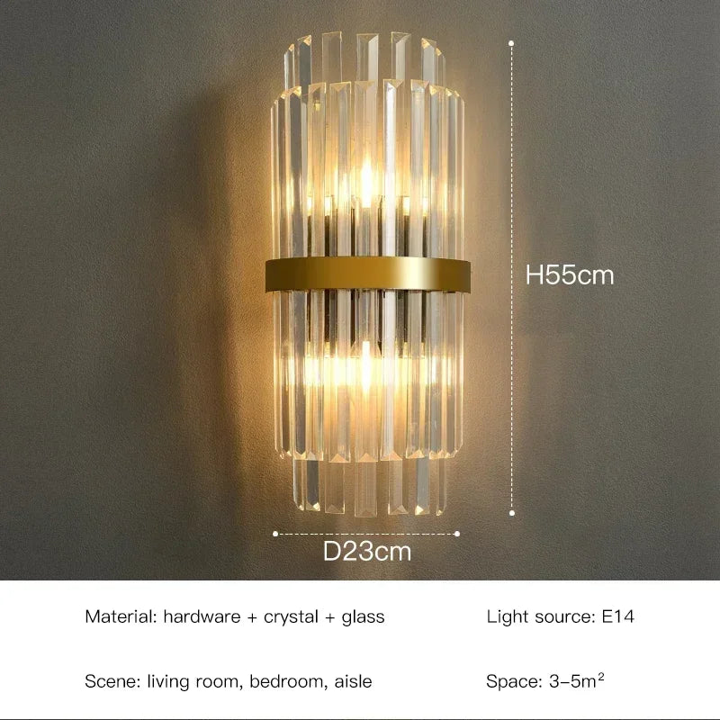 LED Luxury Crystal Wall Lamps