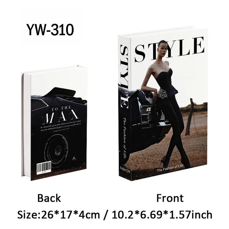 Fashion Luxury Fake Books Decoration Perfume Girl Magazine Simulation Book Shooting Coffee Table Villa Hotel Decor Props