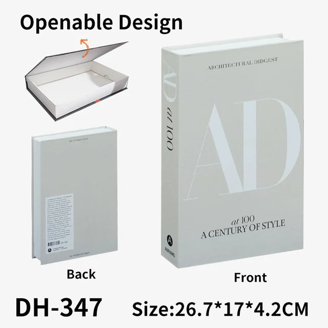Fashion Fake Books Decoration Home Luxury Living Room Decoration Decor Coffee Table Book Simulation Prop Book Model Hotel Room