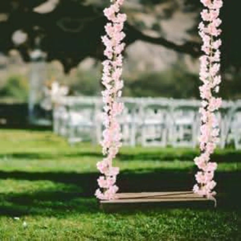 200cM 20LEDs Cherry Blossom Light Garland Artificial Flower Vines Fairy Lights for Bedroom Wedding Party Holiday Decoration