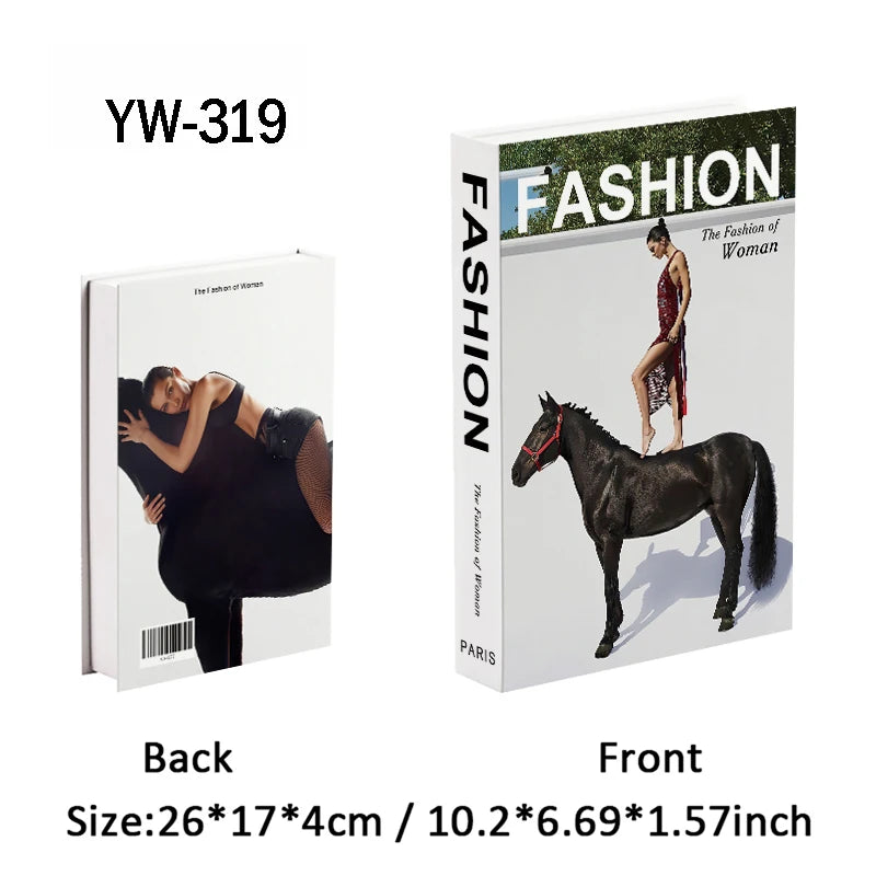Fashion Luxury Fake Books Decoration Perfume Girl Magazine Simulation Book Shooting Coffee Table Villa Hotel Decor Props