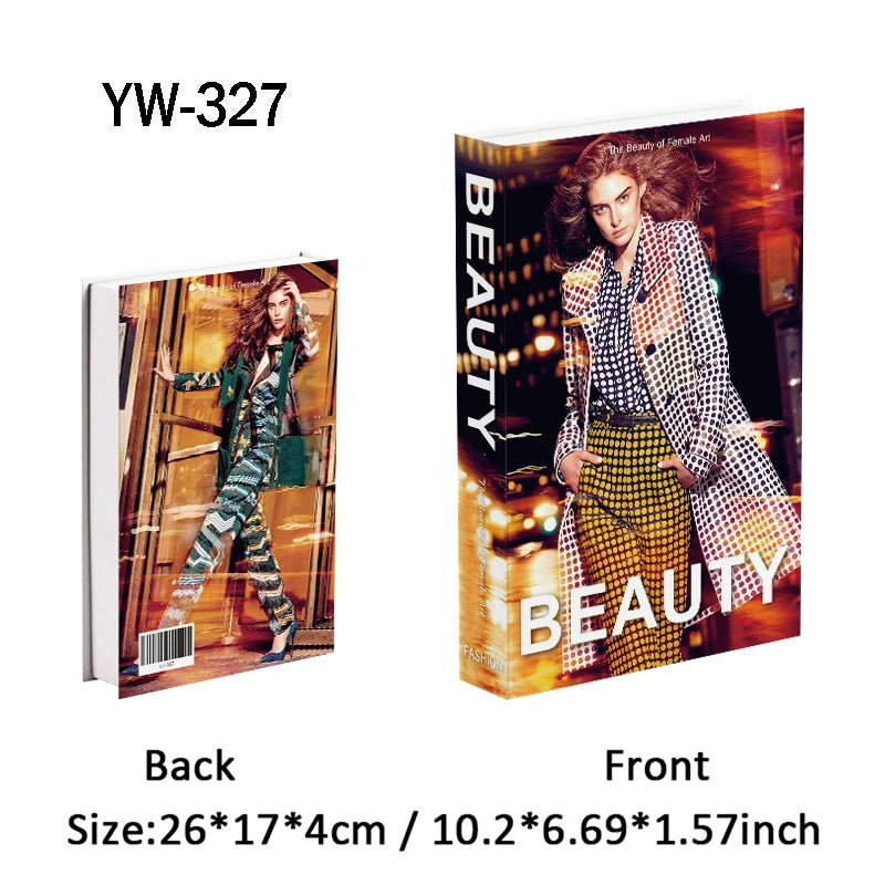 Fashion Luxury Fake Books Decoration Perfume Girl Magazine Simulation Book Shooting Coffee Table Villa Hotel Decor Props