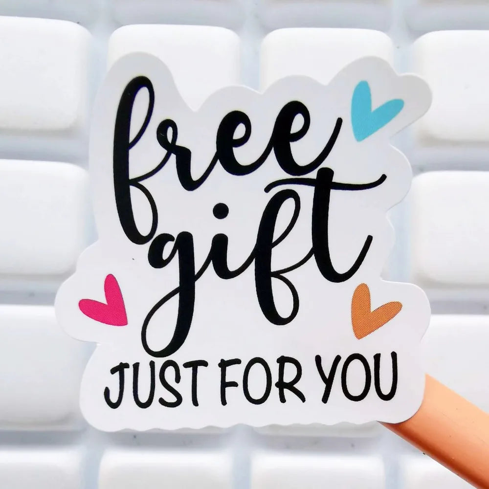 120pcs Just for You Free Labels Stickers Gift Thank You Small Business Stickers Irregular Shape Handmade Label for Packaging