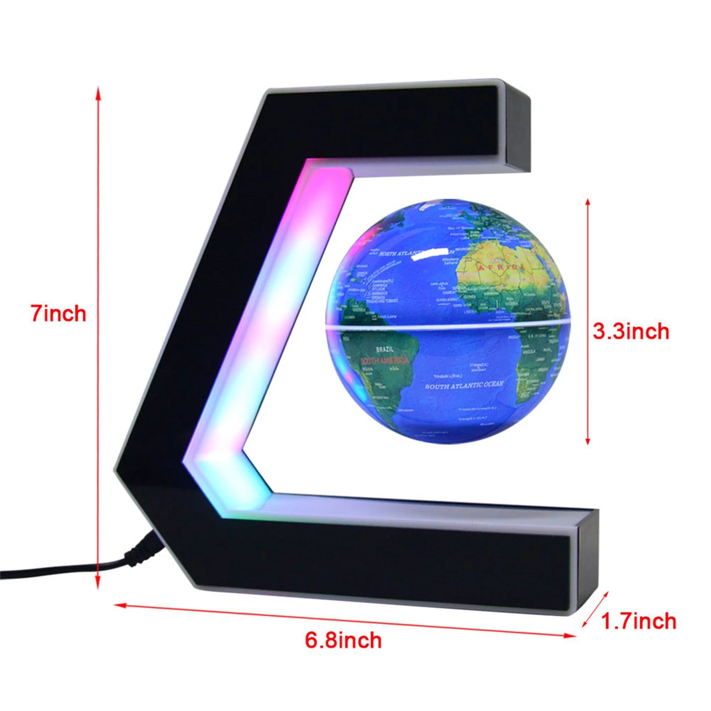 Magnetic Levitation Globe with LED Light for Home Office Desk Decor