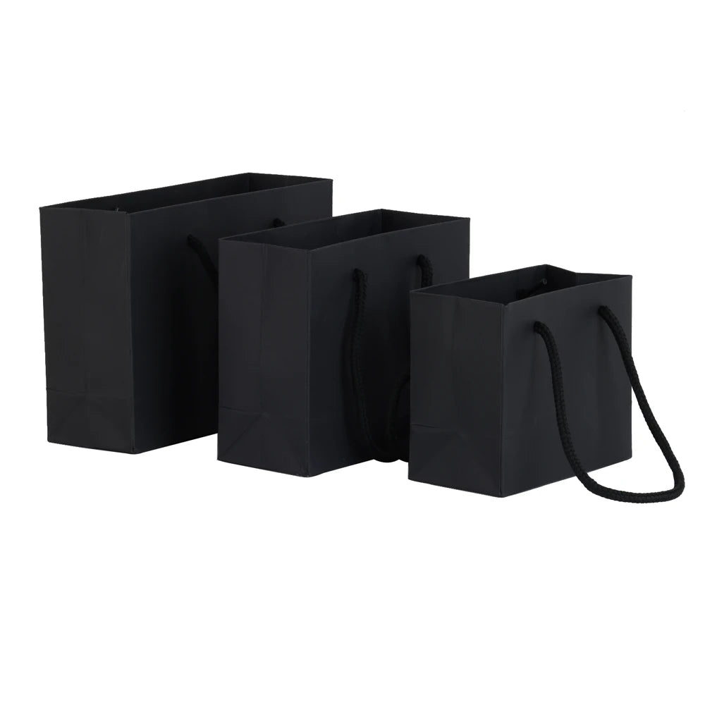 10Pcs Simple Portable Gift bag Hardpaper Bag Jewelry Packaging Paper Bag Business Wholesale Gift Bag