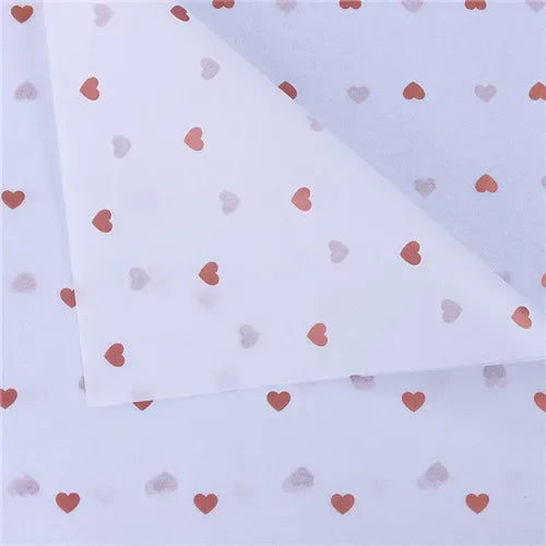 10 Sheets/lot 50*70 Cm Gift Wrapping Paper DIY Handmade Craft Star Love Dot Pattern Tissue Paper Floral Packaging Material