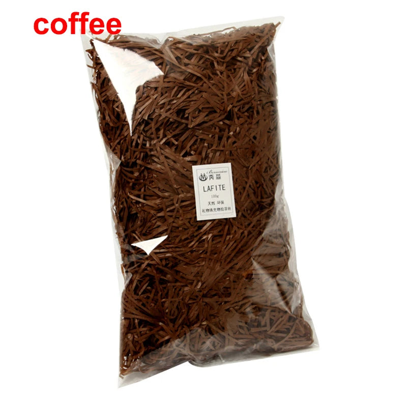 DIY Paper Raffia Shredded Paper Decor Confetti Wedding Birthday Christmas Gift Box Filling Material Tissue Packaging Filler
