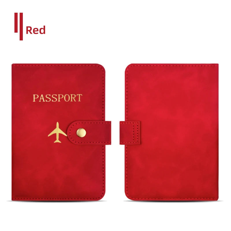 Personalize Name Travel Passport Wallet Luxury Airplane Men Business Passport Cover Custom Name Gift Women Travel Accessories