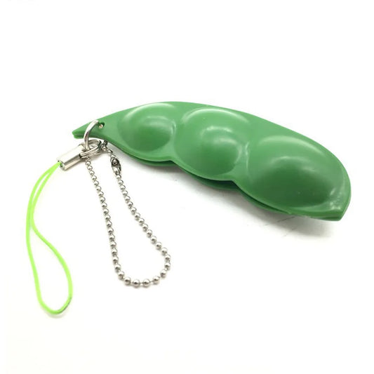 Fidget Toys Pack Decompression Edamame Squishy Squeeze Peas Beans Keychain Cute Stress Relief Adult Toy Keychain