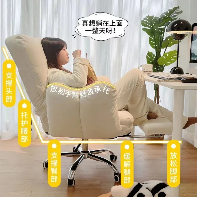 Leisure Reclining Office Chair with Backrest