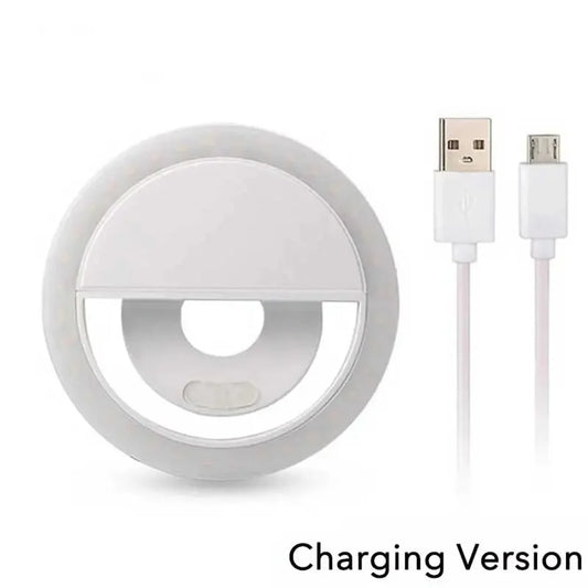 LED Fill Light Portable USB Charge Led Selfie Ring Light Cell Phone Live Broadcast Video LED Selfie Ring Lamp For All Smartphone