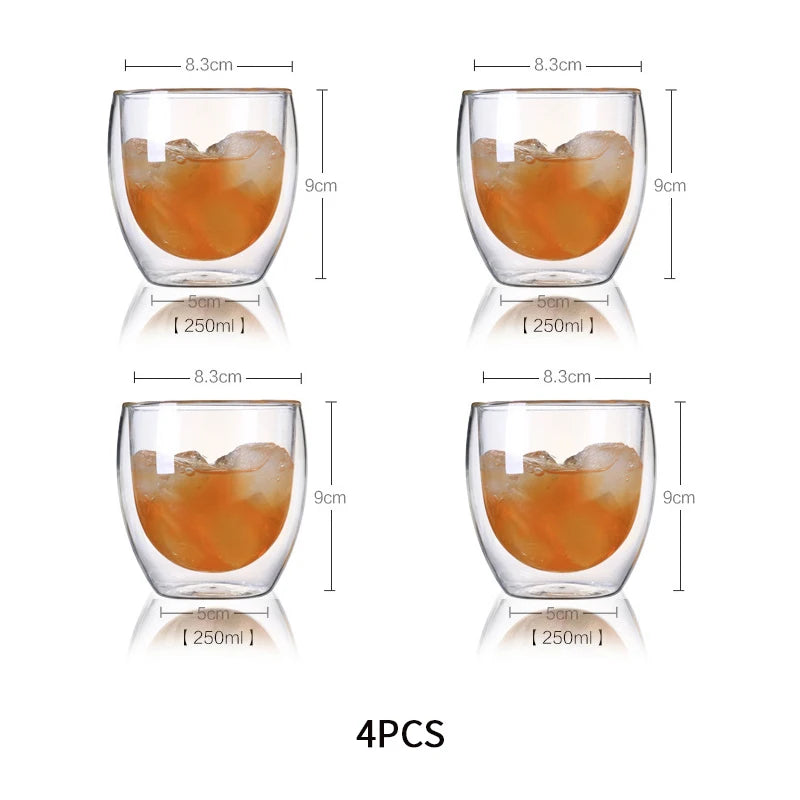 Heat-Resistant Double Wall Glass Cup