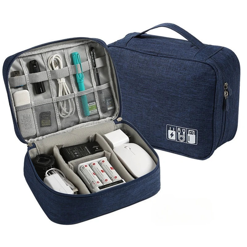 Multifunctional Digital Bag Data Cable Headphones Hard Drive Power Supply Digital Handbag Electronic Accessory Storage Bag