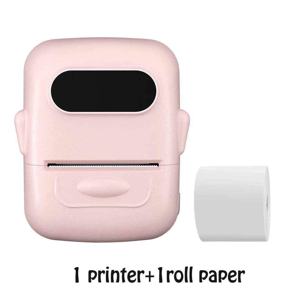 Marklife P50 Portable Label Maker Wireless Printer for Phone Office Home Barcode Clothing Jewelry Retail Mailing With roll Paper