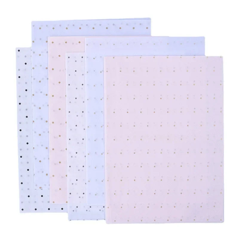 10 Sheets/lot 50*70 Cm Gift Wrapping Paper DIY Handmade Craft Star Love Dot Pattern Tissue Paper Floral Packaging Material