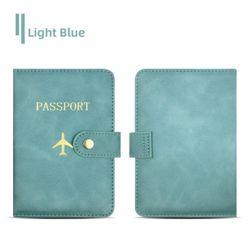 Personalize Name Travel Passport Wallet Luxury Airplane Men Business Passport Cover Custom Name Gift Women Travel Accessories