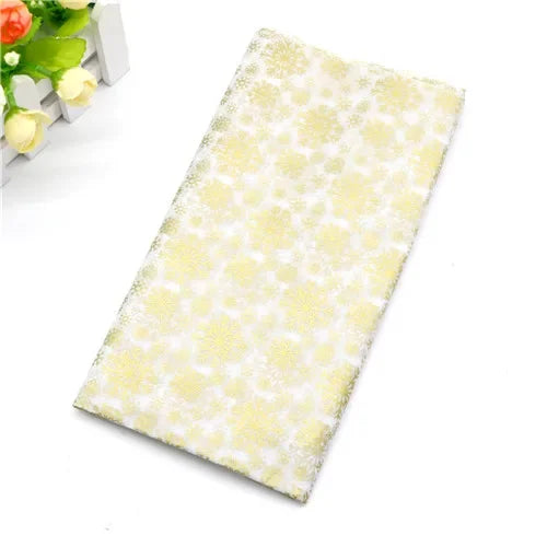 10Pcs/bag Snowflake Print Wrapping Tissue Paper 50*66 Cm Christmas New Year Xmas Party Wedding Flowers Packaging Supplies