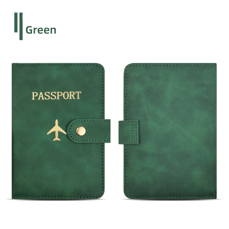 Personalize Name Travel Passport Wallet Luxury Airplane Men Business Passport Cover Custom Name Gift Women Travel Accessories