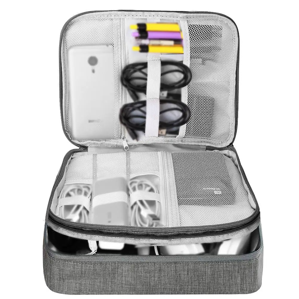 Multifunctional Digital Bag Data Cable Headphones Hard Drive Power Supply Digital Handbag Electronic Accessory Storage Bag