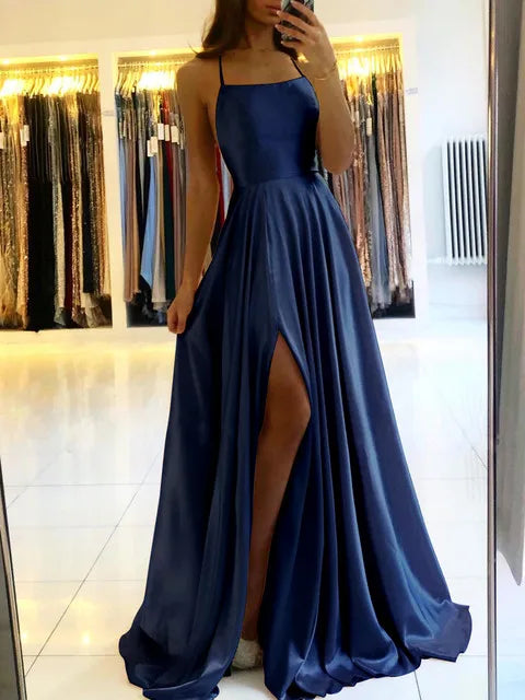 perfect party satin maxi dress