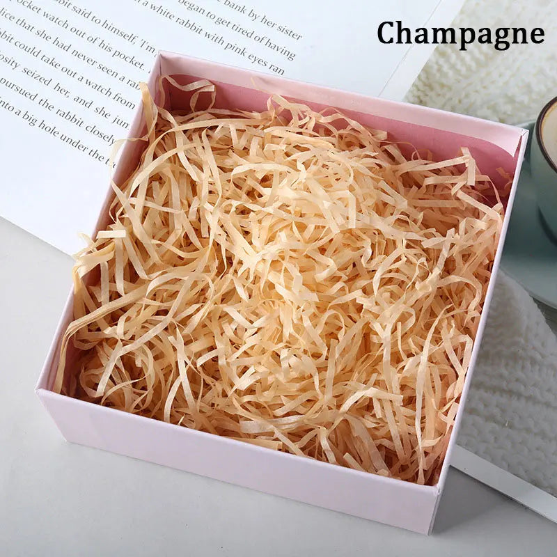 100g Colorful Raffia Shredded Paper Candy Boxes DIY Gift Box Filling Material Tissue Party Gift Packaging Filler Decor