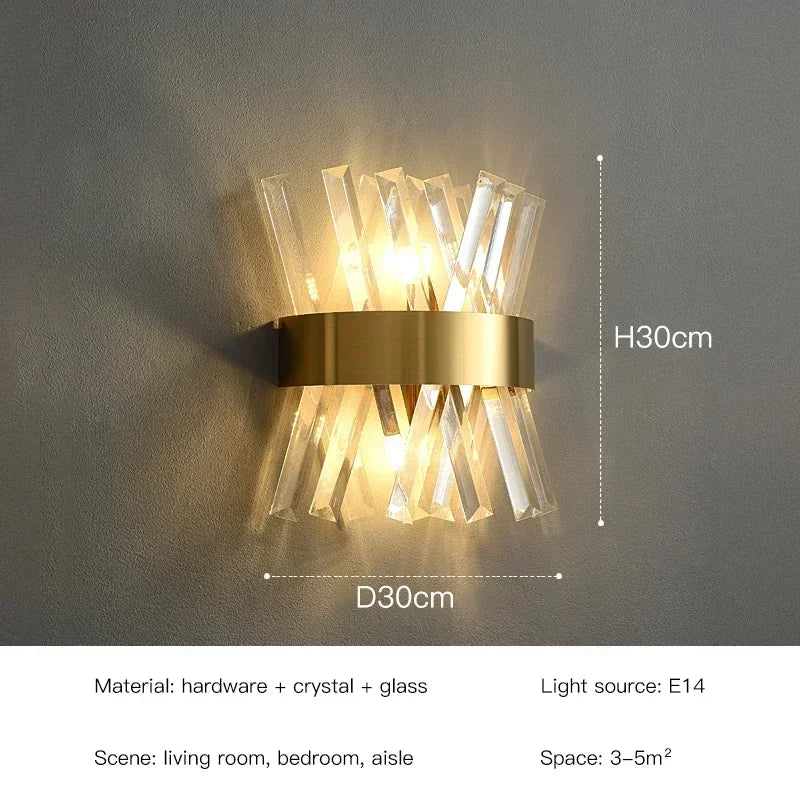 LED Luxury Crystal Wall Lamps
