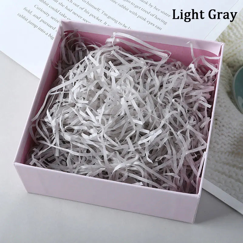 100g Colorful Raffia Shredded Paper Candy Boxes DIY Gift Box Filling Material Tissue Party Gift Packaging Filler Decor