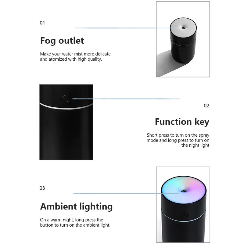 Colourful Portable Air Humidifier