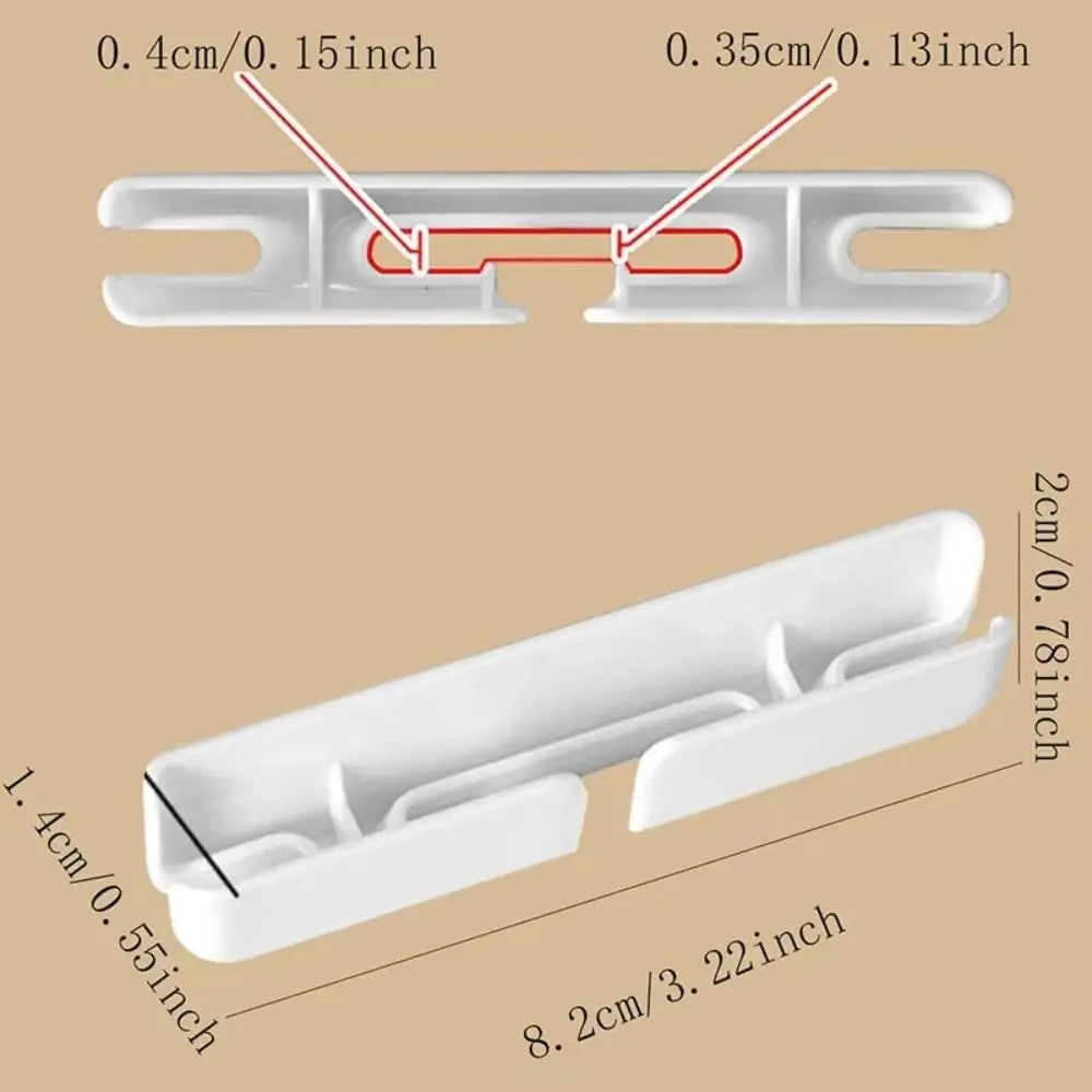 3Pcs Plastic Cable Organizer Clips Self-Adhesive Fixed Cord Management Holder Space-saving Cable Clamp Home Office Desktop