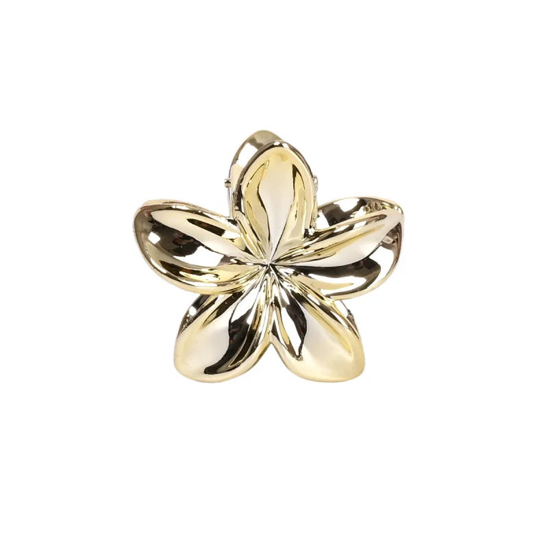 Fashionable Simple Shiny Egg-Shaped Flower Hair Clip,Ladies、Girls Party Hair Accessories 4cm