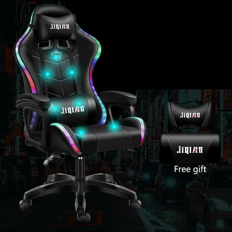 High quality gaming chair RGB light office chair gamer computer  Ergonomic swivel chair Massage Recliner New gamer chairs