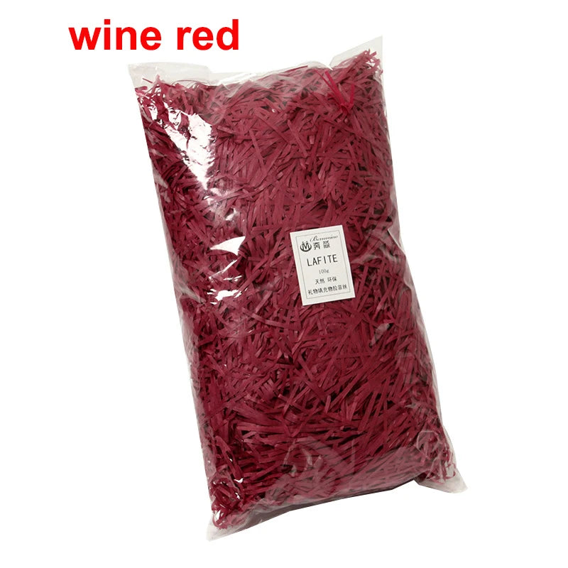 DIY Paper Raffia Shredded Paper Decor Confetti Wedding Birthday Christmas Gift Box Filling Material Tissue Packaging Filler