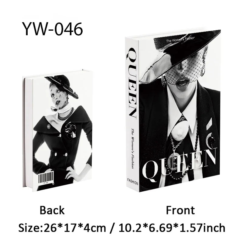 Fashion Luxury Fake Books Decoration Perfume Girl Magazine Simulation Book Shooting Coffee Table Villa Hotel Decor Props