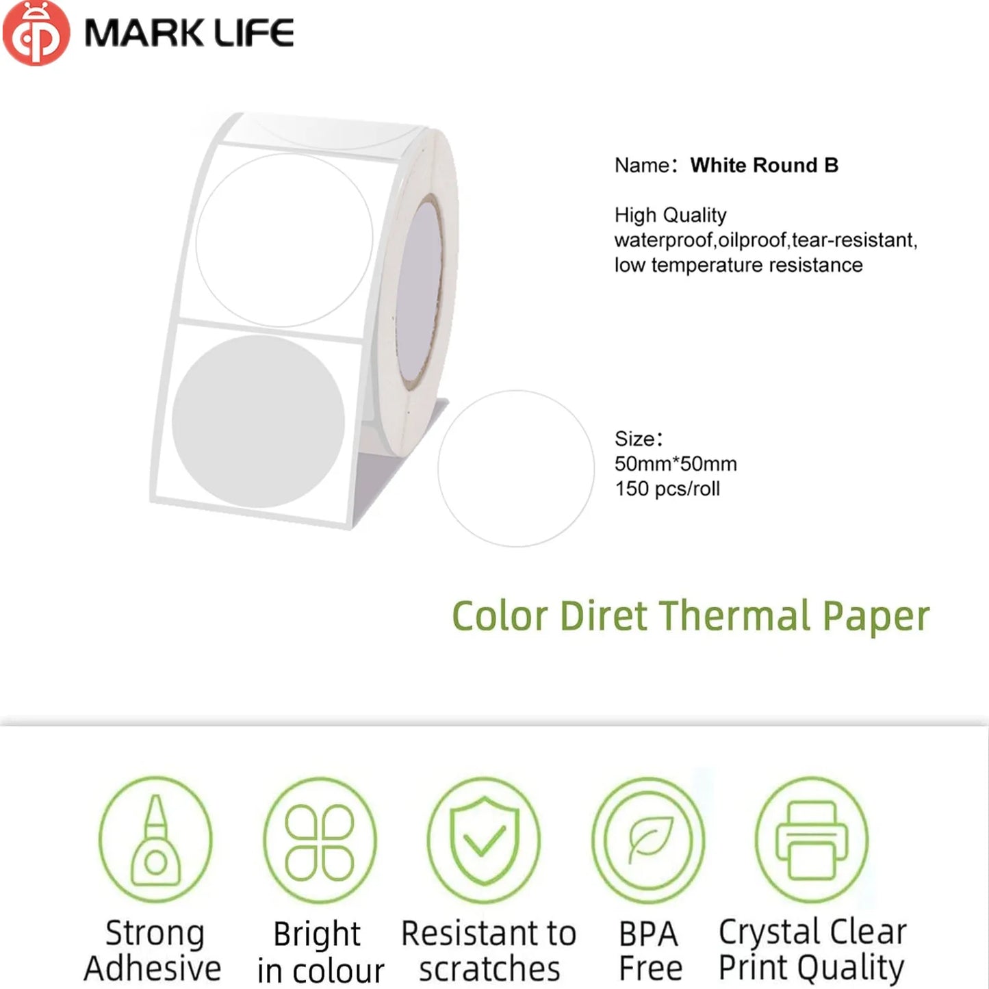 Wireless Label Printer P50 Inkless Bluetooth Thermal Label Maker Adhesive Label Sticker Machine DIY Pattern Barcode QR Code Tape