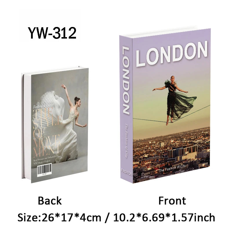 Fashion Luxury Fake Books Decoration Perfume Girl Magazine Simulation Book Shooting Coffee Table Villa Hotel Decor Props