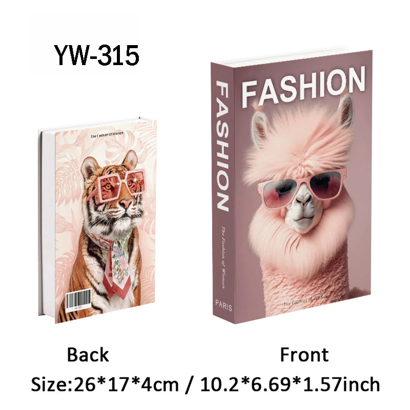 Fashion Luxury Fake Books Decoration Perfume Girl Magazine Simulation Book Shooting Coffee Table Villa Hotel Decor Props