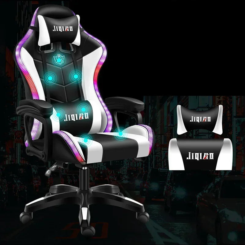 High quality gaming chair RGB light office chair gamer computer  Ergonomic swivel chair Massage Recliner New gamer chairs