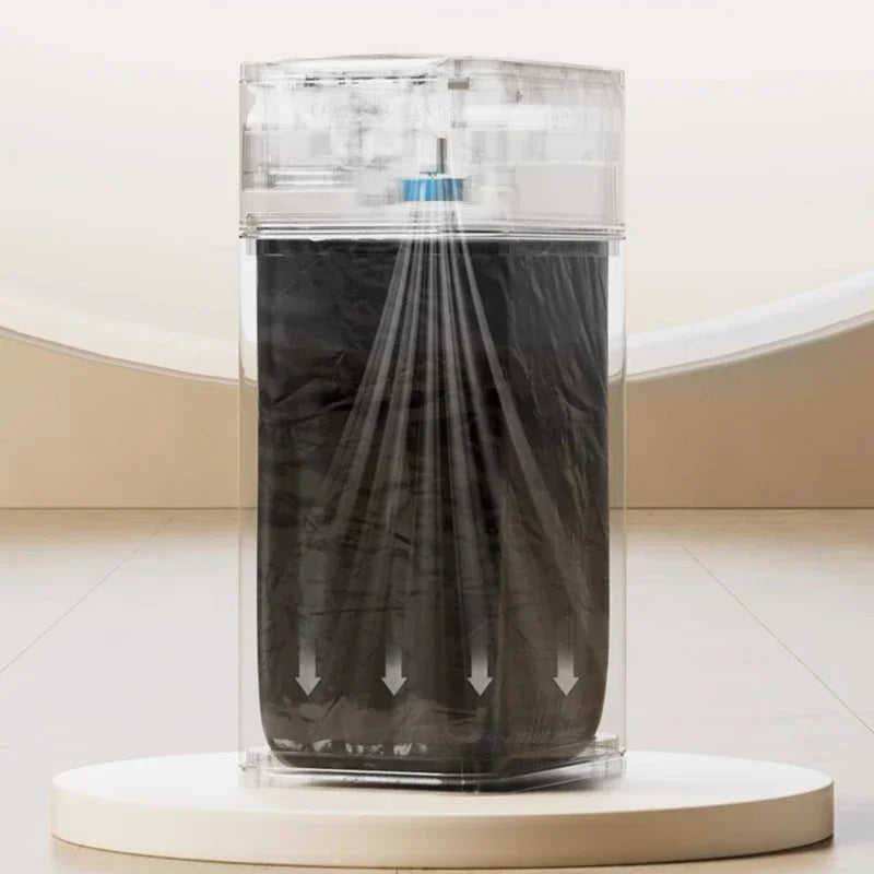 20L/15L Kitchen Smart Trash Can Stainless Steel Garbage Bin with wheels Waste Bin Luxury Toilet Trash BasketHome Wastebasket