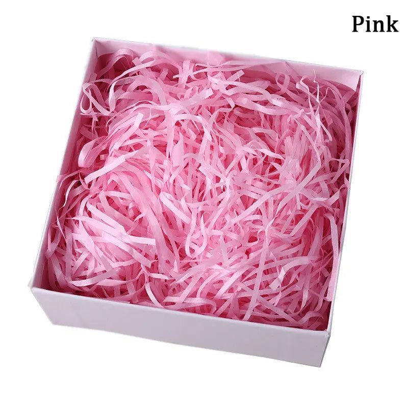 100g Colorful Raffia Shredded Paper Candy Boxes DIY Gift Box Filling Material Tissue Party Gift Packaging Filler Decor