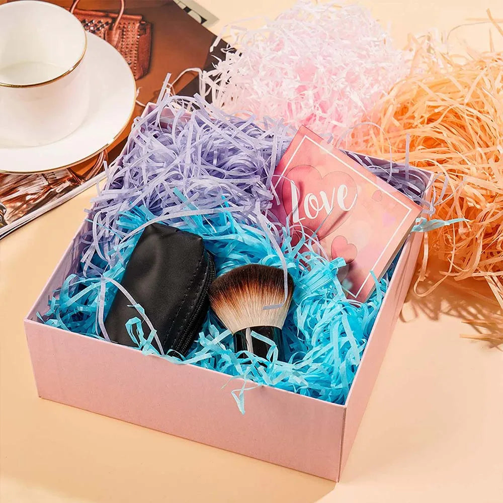 DIY Paper Raffia Shredded Paper Decor Confetti Wedding Birthday Christmas Gift Box Filling Material Tissue Packaging Filler