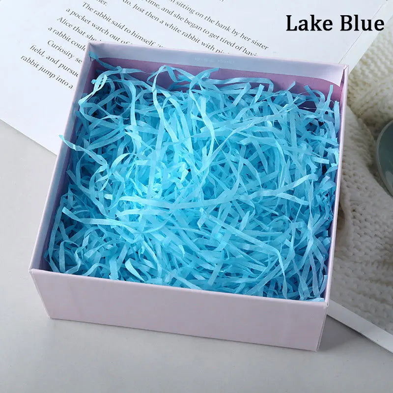 100g Colorful Raffia Shredded Paper Candy Boxes DIY Gift Box Filling Material Tissue Party Gift Packaging Filler Decor