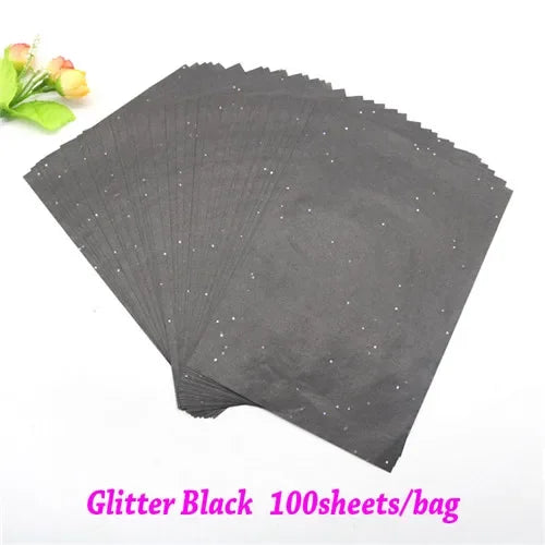 100sheets A5 Wrapping Paper Retro Multicolor Tissue Paper Bookmark Gift Wrapping Papers Floral Gift Packaging Material 14*21CM