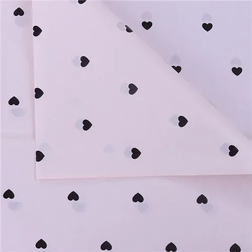 10 Sheets/lot 50*70 Cm Gift Wrapping Paper DIY Handmade Craft Star Love Dot Pattern Tissue Paper Floral Packaging Material
