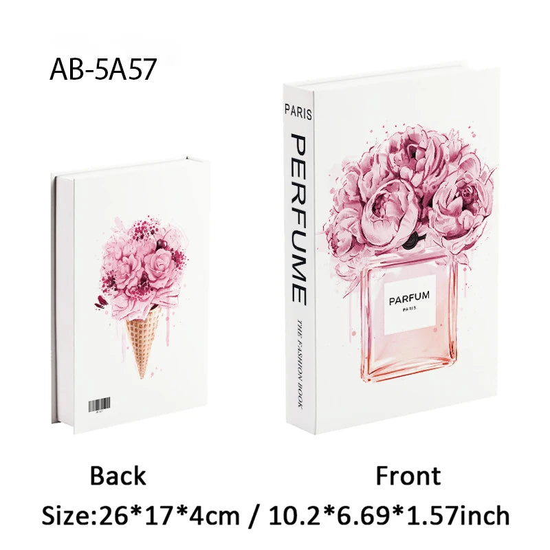 Fashion Luxury Fake Books Decoration Perfume Girl Magazine Simulation Book Shooting Coffee Table Villa Hotel Decor Props