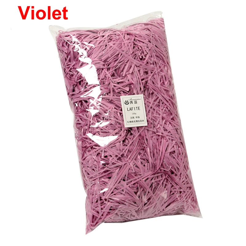 DIY Paper Raffia Shredded Paper Decor Confetti Wedding Birthday Christmas Gift Box Filling Material Tissue Packaging Filler