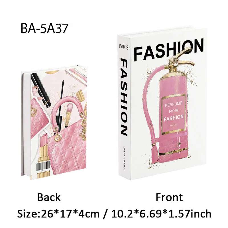 Fashion Luxury Fake Books Decoration Perfume Girl Magazine Simulation Book Shooting Coffee Table Villa Hotel Decor Props