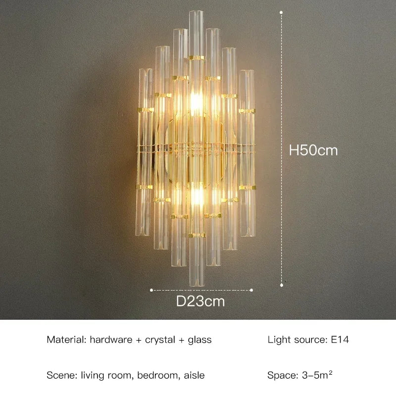 LED Luxury Crystal Wall Lamps