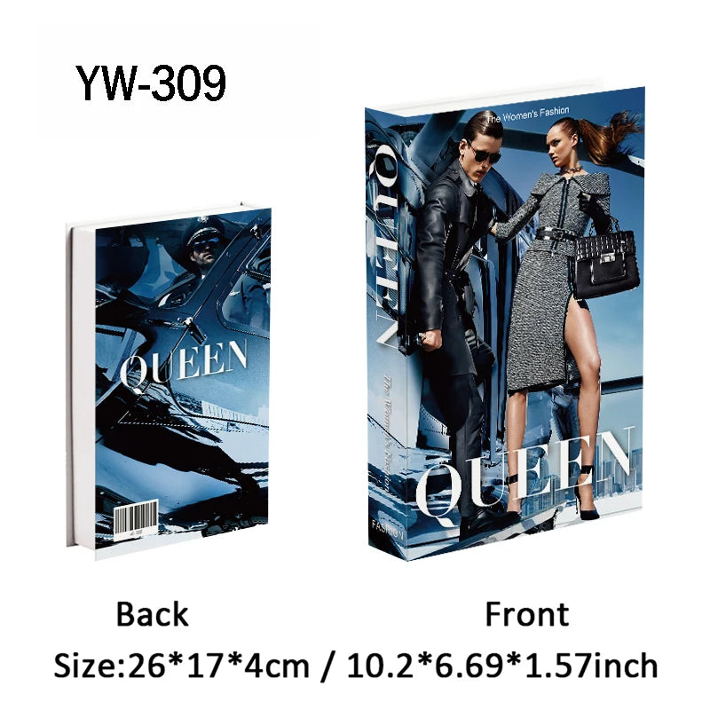 Fashion Luxury Fake Books Decoration Perfume Girl Magazine Simulation Book Shooting Coffee Table Villa Hotel Decor Props