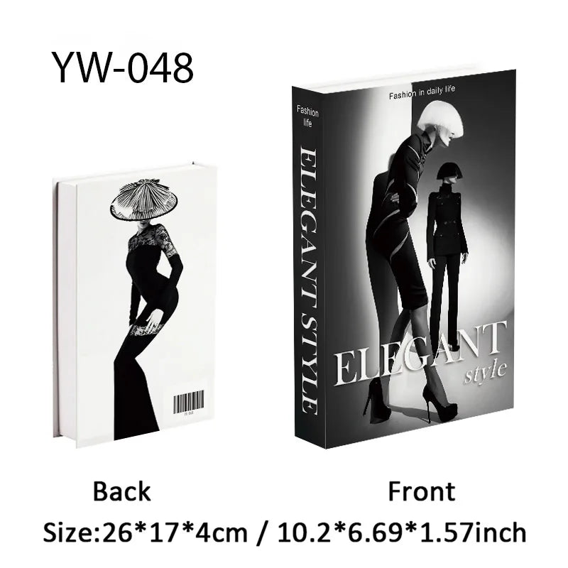 Fashion Luxury Fake Books Decoration Perfume Girl Magazine Simulation Book Shooting Coffee Table Villa Hotel Decor Props